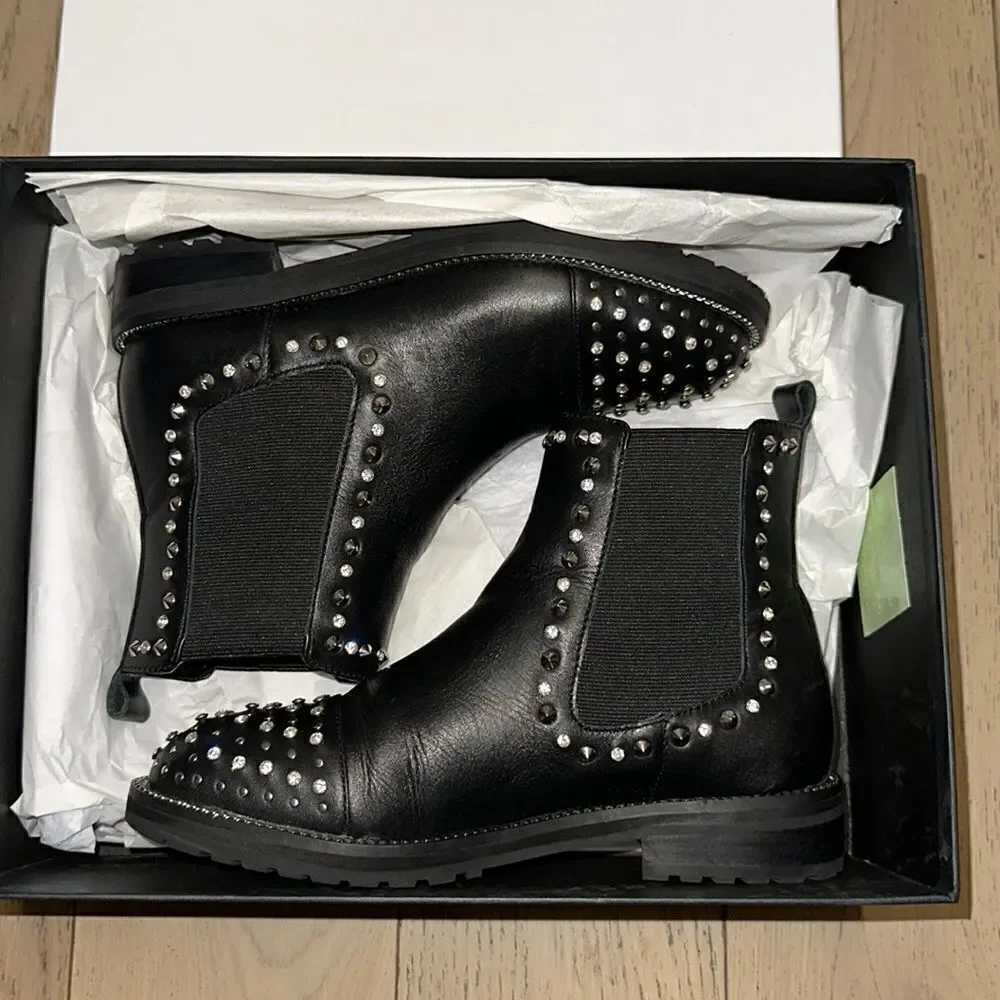 Kurt Geiger London Raven Studded Boots Black